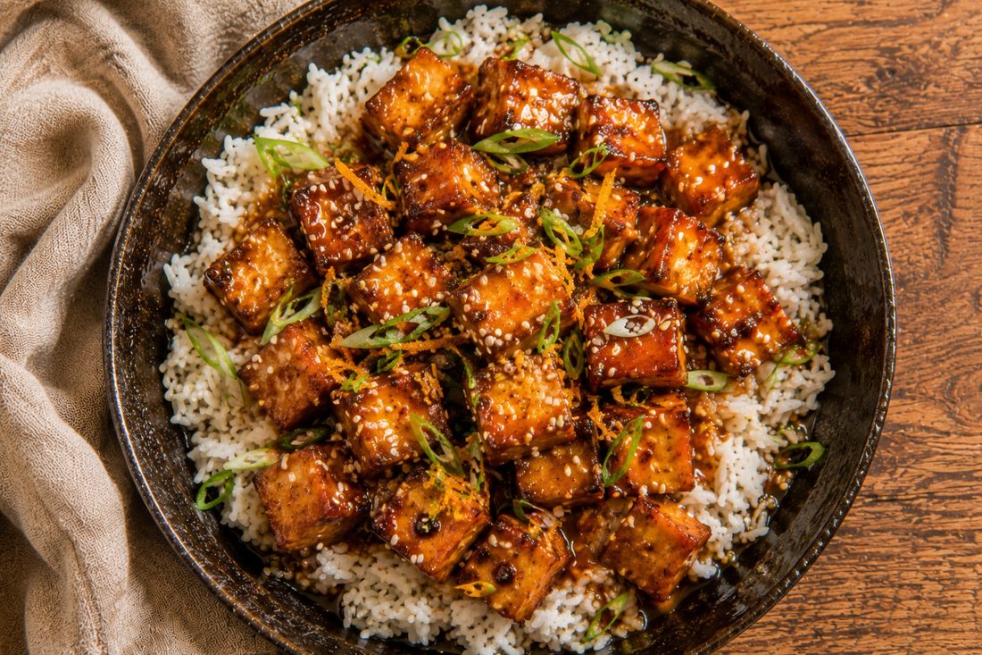Orange Sesame Tofu