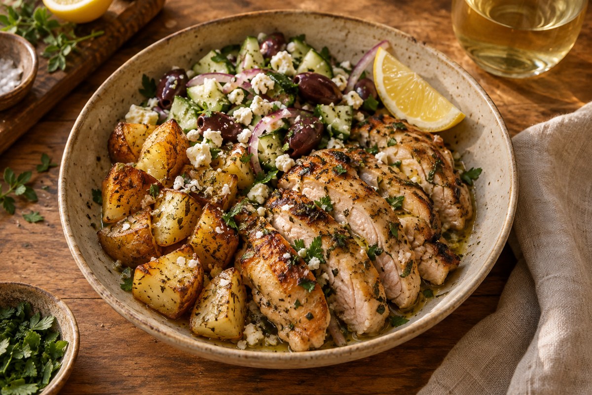 Lemon-Oregano Chicken Bowl