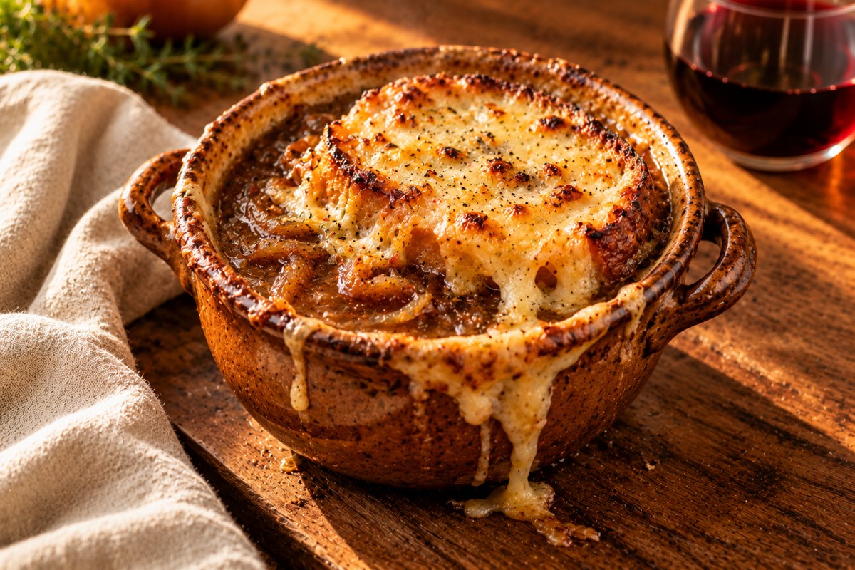 French Onion Soup, plant-based
